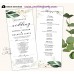 Greenery Wedding Program tea length,Greenery Wedding Order of Service template, (148)